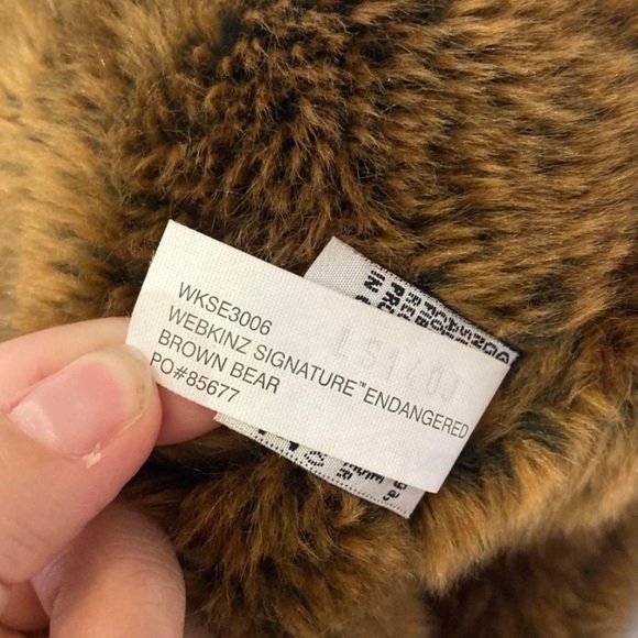 Webkinz signature endangered brown bear without tag - Picture 5 of 6
